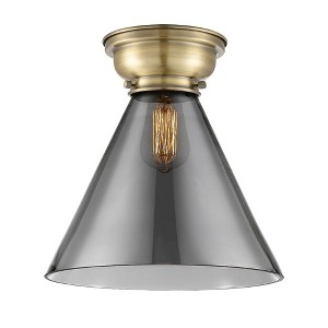 Cone - 1 Light Flush Mount In Industrial Style-11.4 Inches Tall and 12 Inches Wide - 1 of 1