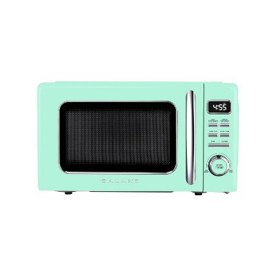 Photo 1 of ***USED - DIRTY - UNABLE TO TEST***
Galanz GLCMKZ09BER09 Retro Countertop Microwave Oven with Auto Cook & Reheat, 0.9 cu ft, Blue