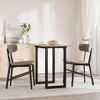 vidaXL Dining Table O-Frame 31.5"x19.7"x29.5" Solid Wood Pine and Steel - 3 of 4