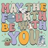 Girls Star Wars: The Mandalorian Retro Fourth Text T Shirt - 2 of 4