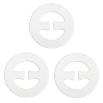 VOCOSTE 2 Pair Invisible Clear Bra Strap, Plastic Hook Non-Slip Adjustable  Shoulder Strap ABS, Transparent, 18mm