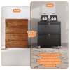AOBABO 2 Drawer Wide File Cabinet with Wheels, Lockable Metal Filing Cabinet for Home Office, Legal/Letter Size,Required Assembled - 3 of 4