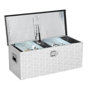 35.4x15.2x14.2 Inch Heavy Duty Aluminum Truck Tool Box with Sliding Shelf - 1 of 4