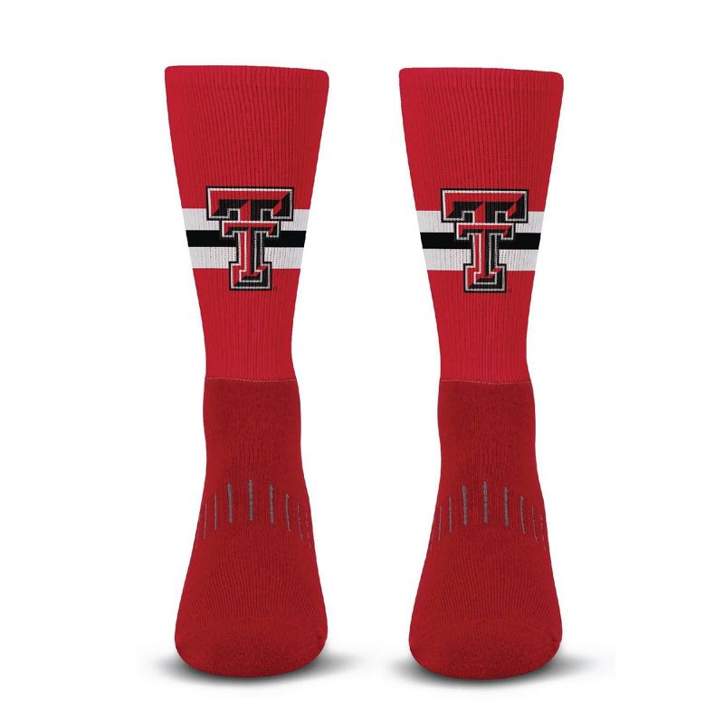 NCAA Texas Tech Red Raiders Streak Team Color Crew Socks - L, 2 of 4
