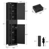 USIKEY 67.1" H Storage Cabinet, Tall Cabinet with 6 Shelves & Drawer, Slim Storage Cabinet with Adjustable Shelves for Living Room, Kitchen - 2 of 4