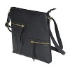 NICCI Ladies' Crossbody Bag with Zipper Pockets - 2 of 4