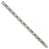 Black Bow Jewelry 10mm Stainless Steel, Black & Rose Tone Plated Link Bracelet, 8.5 Inch - 2 of 4