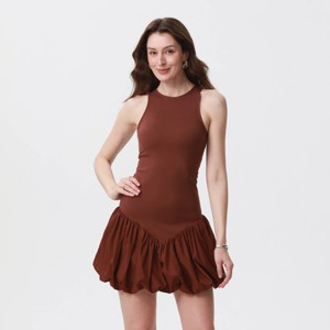 Women's Bubble Hem Knit Mini Dress - A New Day™ - 1 of 3