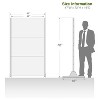 PexFix 72 in. x 47 in. Outdoor Privacy Rectangle Screen Galvanized Steel Panel Divider in White - 4 of 4