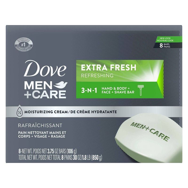 Dove Men+Care Extra Fresh Body and Face Bar Soap, 3 of 12