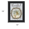 HomeRoots Thankful Wreath Black Framed Print Wall Art - 3 of 3