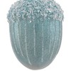 Northlight Glittered Mercury Glass Acorn Christmas Ornament - 4.5" - Blue - 3 of 4