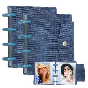 Unique Bargains Detachable Kpop Photocard Holder Book Binder Button Design with Mushroom - 1 of 4
