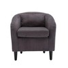 BRINJOY Modern style, living room arm barrel chair with thick cushions and pillows - 3 of 4