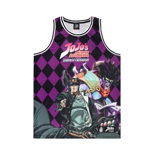 Jojo’s Bizarre Adventure Stardust Crusaders Sleeveless Purple Basketball Jersey - 1 of 4