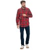 Ashford & Brooks Mens Flannel Button Down Plaid Long Sleeve Casual Shirt - 4 of 4
