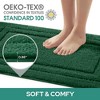 BAGOKIE 3pc Soft Microfiber Bathroom Rug Set - 2 of 4