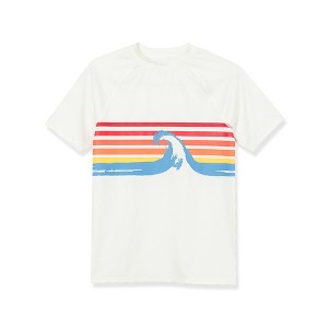 Lands' End Kids Short Sleeve UPF 50 Sun Protection Rash Guard - 1 of 2