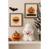 Transpac Plush Ghost with Pink Pumpkin Decorative Figurine for Halloween Indoor Tabletop Decor Soft Polyester Gift - 2 of 4