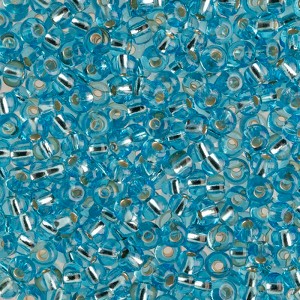 John Bead Czech Glass Seed Beads 6/0 (100g) Silver Lined Aqua Beads for DIY Art Crafts Jewelry Bracelets Necklaces Earrings Making - 1 of 4