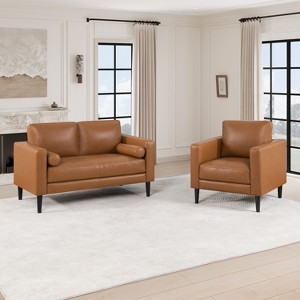 Home Imports Emporium Upholstered Chair, Loveseat and Sofa Combo Sets in Air Leather - 1 of 4