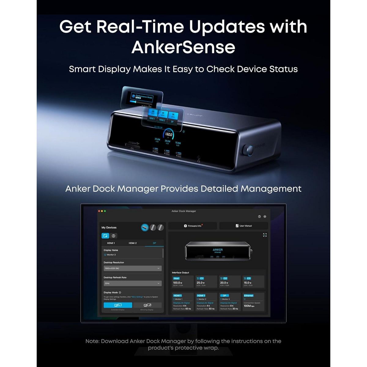 Anker Prime Docking Station (DL7400)(The Latest DisplayLink Driver Required) - thumbnail 6