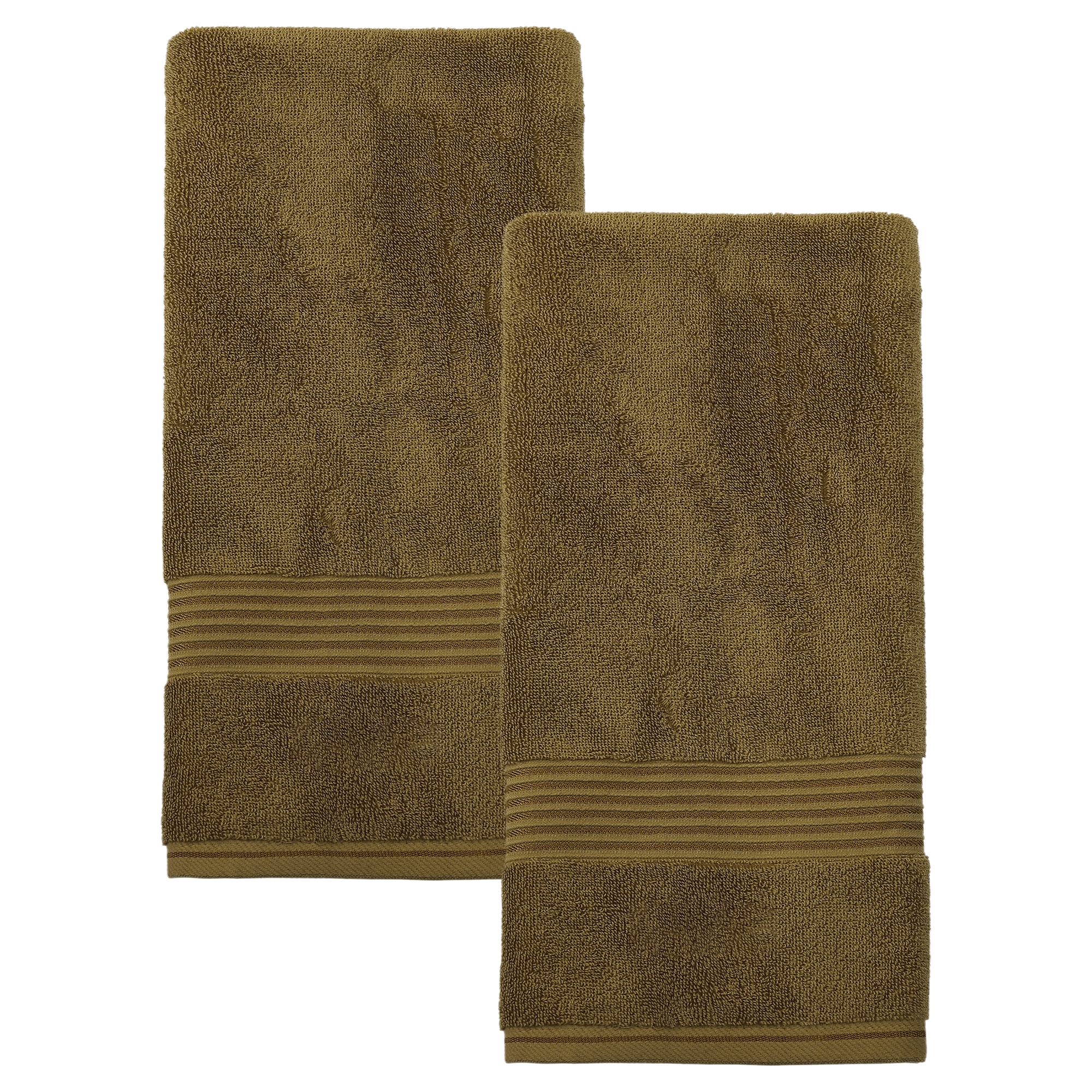 Set of 2 Cotton Bathroom Hand Towels