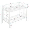 NicBex Twin Over Twin Metal Bunk Bed with and Full-Length Guardrail and 2 Ladders,Large Under Bed Storage - 3 of 4