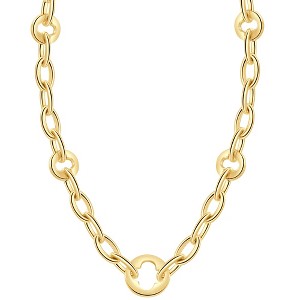 Pompeii3 14k Yellow Gold Women's 24" Chain Necklace 32.1 Grams 9.5mm Thick - 1 of 4