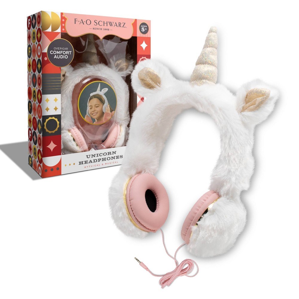 FAO Schwarz Mythical Musical Unicorn Wired Kids' Headphones