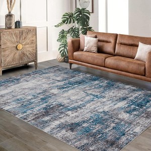 Coucheta Area Rug Living Room Rugs Indoor Soft Fluffy Rug Abstract Carpet for Bedroom Kitchen Dining Room Floor Washable Plush Throw Large Accent Rug - 1 of 4