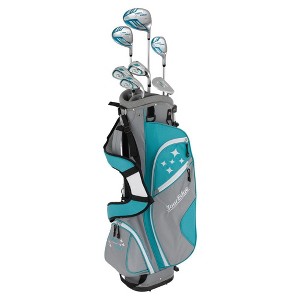 Left Hand Lady Edge by Tour Edge Golf Set (Half/Starter) Turquoise w/ Stand Bag - 1 of 4