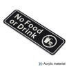Unique Bargains Acrylic Self-Adhesive Decor Business No Food or Drink Sign - 3 of 4