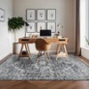 Washable Area Rugs, Floral Vintage Distressed Print Pattern Medallion Carpet, Rugs for Living Room Bedroom - 2 of 4