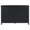 4-Door Storage Sideboard with Adjustable Shelves and Retro Handles ,Pinewood Legs,for Living Room, Study, and Entryway, Wood, 51*15.5*34.2in - 4 of 4