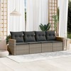 vidaXL Garden Sofa Set Grey, Dark Grey - 2 of 4