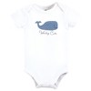 Hudson Baby Infant Boy Cotton Bodysuit, Pant and Shoe Set, Whaley Cute Anchor - 3 of 4