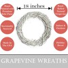 Kraft Lane: 18" Painted Grapevine Wreath - White, DIY Craft Project, Handcrafted - 2 of 4