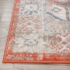 Rustic Medallion Polypropylene Blue Indoor Runner Rug by Blue Nile Mills - 3 of 4