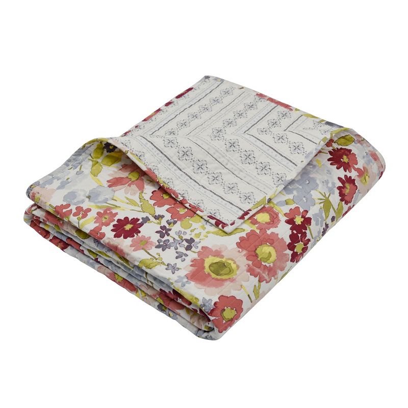 Josephina Floral Quilted Throw - Levtex Home, 3 of 4