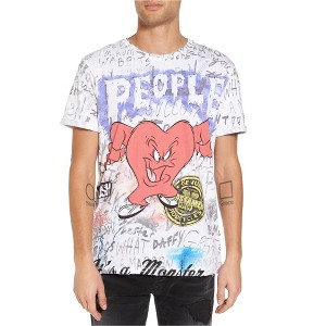 Elevenparis Mens People Graphic T-Shirt, Multicoloured, Small - 1 of 2