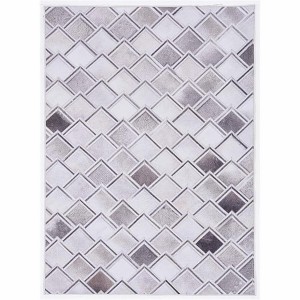 HomeStock Laredo Fortin Grey & Ivory 3x5, Transitional, Woven with Digital Heat Transferred Printing - 1 of 4