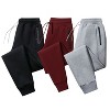 Mens 3 Pack Fleece Joggers Ultra Soft - 3 of 4