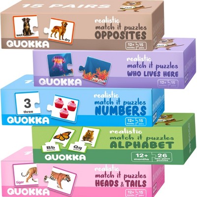 QUOKKA Matching Puzzles Set of 5