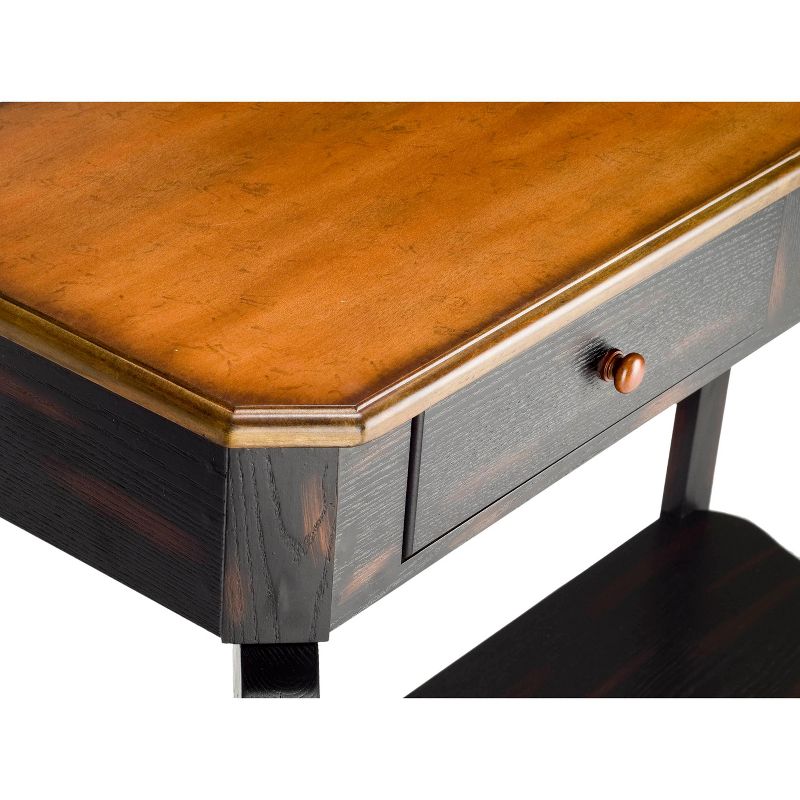 Katie Console Table With 2 Storage Drawer - Dark Brown / Light Brown- Safavieh., 5 of 6