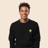 Dalix Alien Embroidered Fleece Crewneck Long Sleeve Sweatshirt Mens - 3 of 4