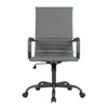 LeisureMod Harris Ergonomic High-Back Office Chair – Leather Upholstery, Adjustable Swivel, Tilt, and Black Iron Frame for Office & Conference Use - 2 of 4