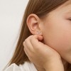 Girls' CZ Cluster Flower Screw Back Sterling Silver Earrings - In Season Jewelry - 2 of 4