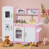 Kinder King Wooden Kids Play Kitchen, Toy Kitchen Playset for Toddler, Pretend Oven, Microwave,  Realistic Kitchen Sets for Boys Girls Age 3+ - 2 of 4