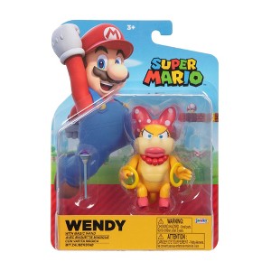 Nintendo Super Mario 4" Wendy Koopa with Wand Figure - 1 of 4